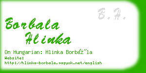 borbala hlinka business card